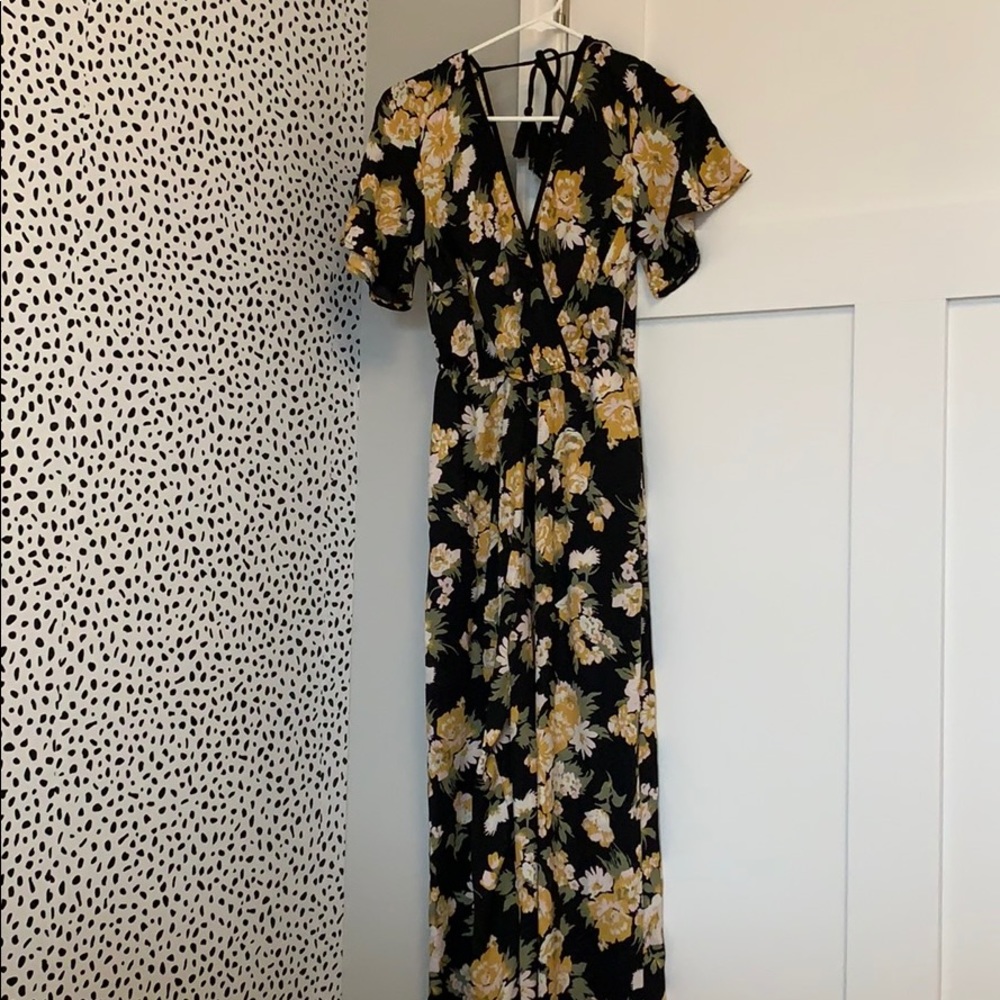Xhilaration floral jumpsuit